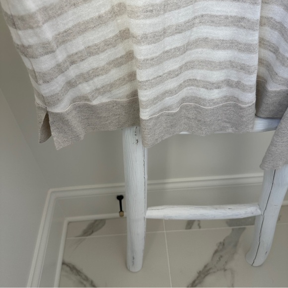 Lou & Grey Heatherstripe Tunic Long Sleeve Lightweight Sweater SZ Large - Picture 5 of 8